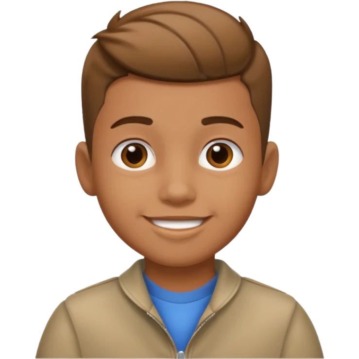 a boy with taper fade hair emoji