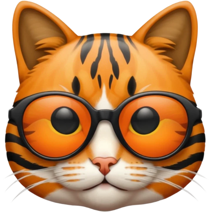 Cat wearing sunglasses emoji