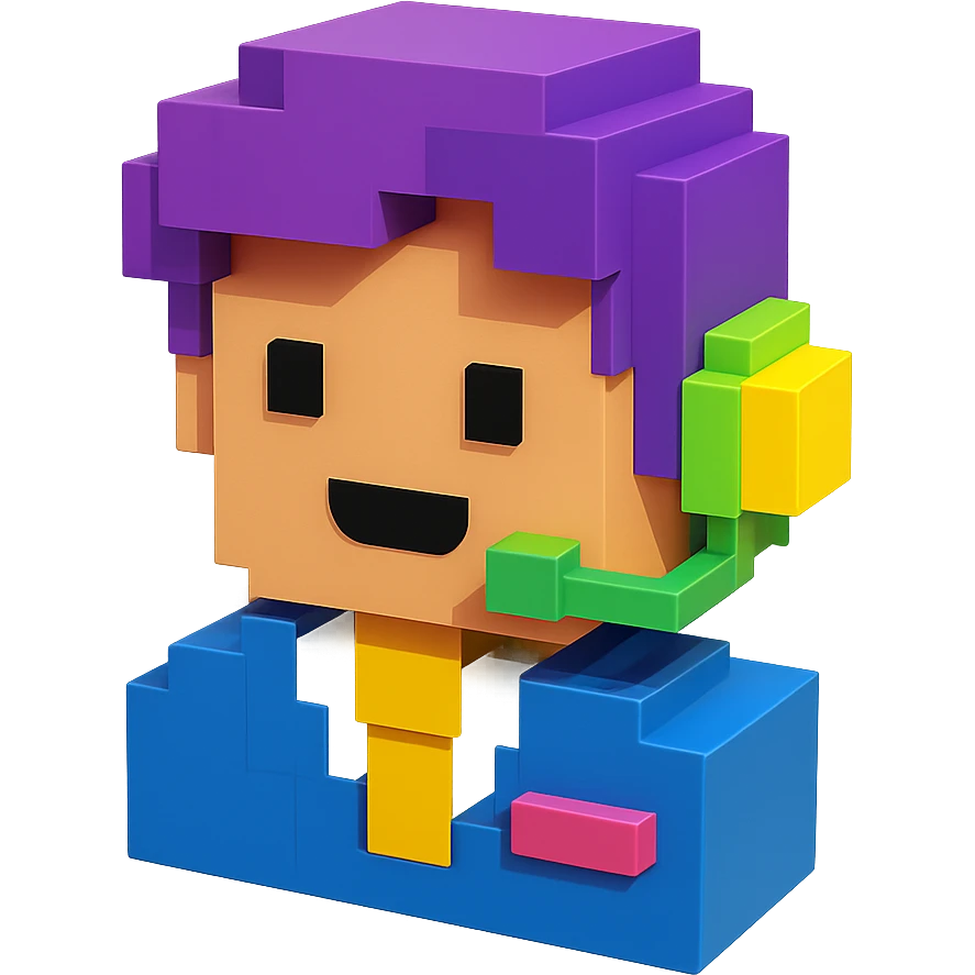 purple head of sales person emoji