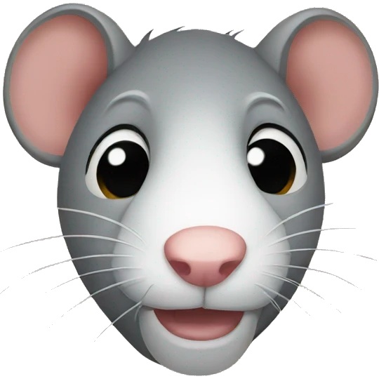 Hiding rat emoji