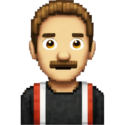 Peppino aus pizzatower pixel art emoji