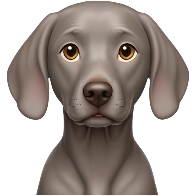 cinematic-noble-weimaraner-portrait-emoji,-poised-and-regal,-with-a-strong,-athletic-build-and-a-lustrous,-well-groomed-grey fur,-deep-set-soulful-brown-eyes,-simplified-yet-sharp-and-sophisticated-features,-highly-detailed, emoji