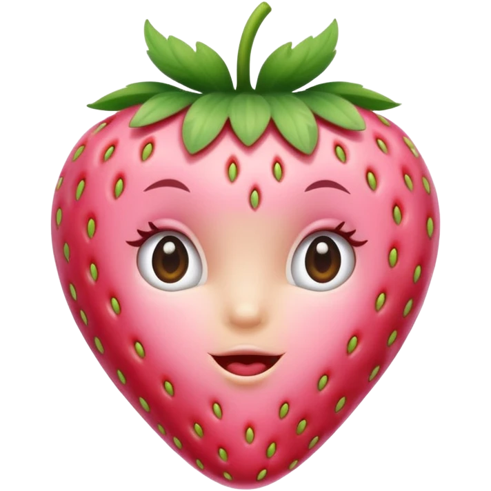 I want a baby pink strawberry  emoji