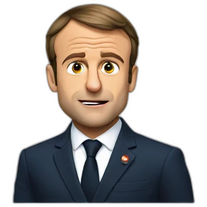 emmanuel macron saying no emoji