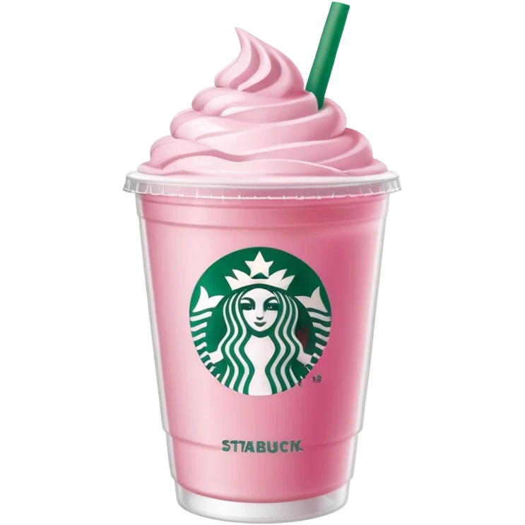 pink drink from star bucks that has the logo light pink with no whip cream emoji