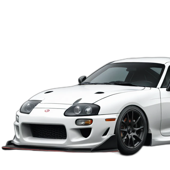 Toyota supra white toyota gazoo racing emoji