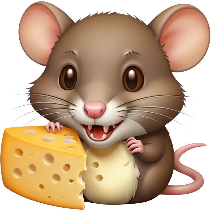 Rat Eating cheze emoji