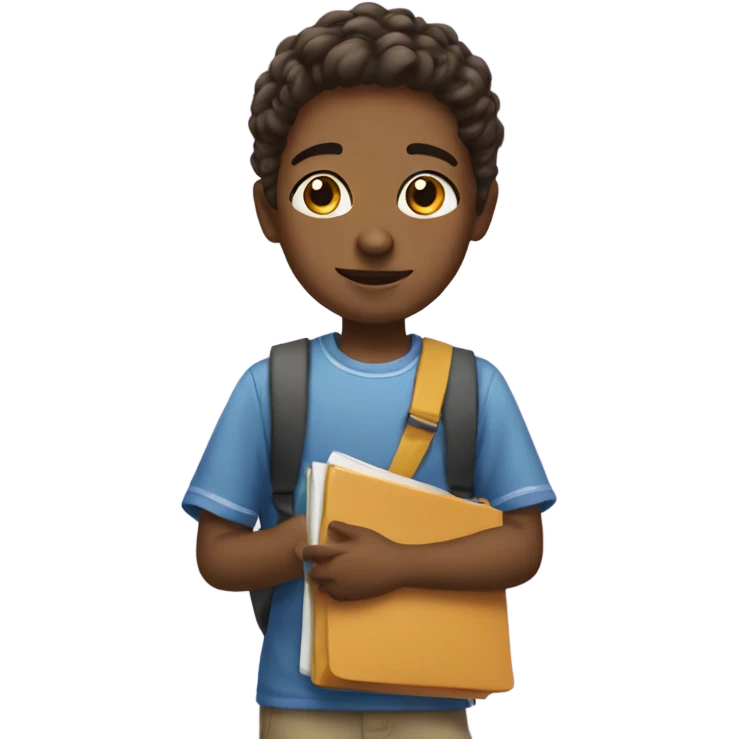 Getting ready for school emoji
