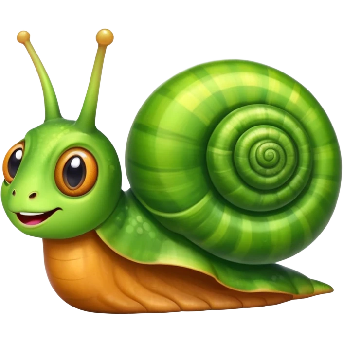 a cute snail with big eyes emoji emoji