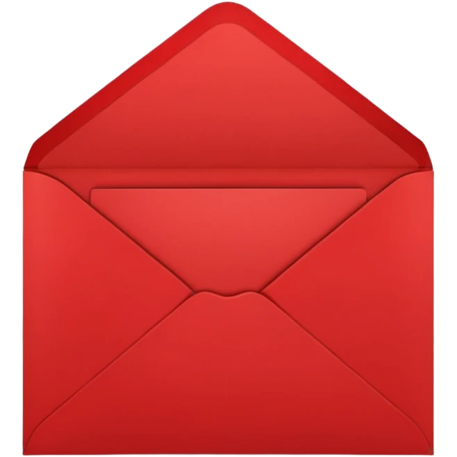 red greeting card with envelope emoji