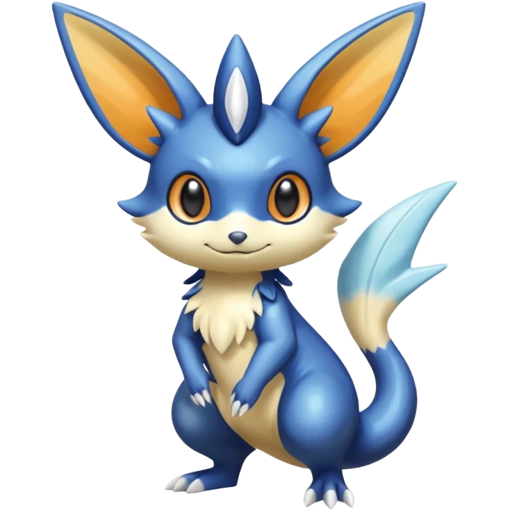 Colorful Shiny Exotic Victini-Salandit-Meowstic-Minccino-Fakémon-hybrid-creature (full body)  emoji