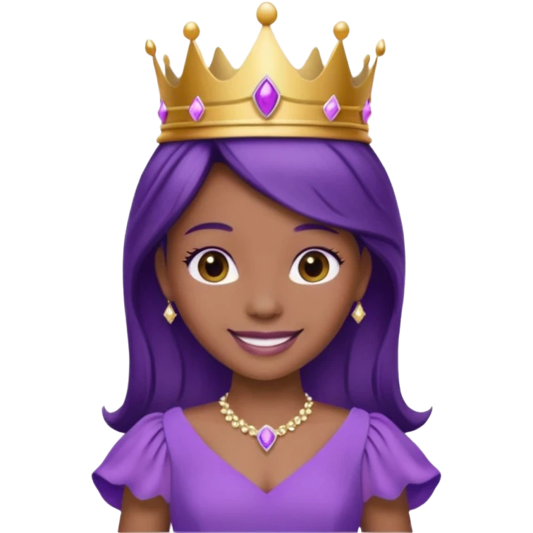 Princesa morada emoji