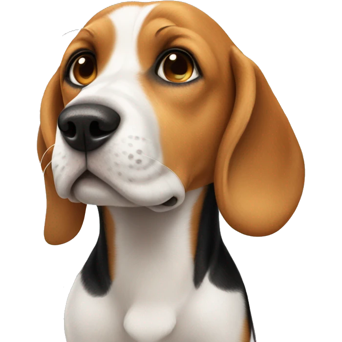 Beagle sending kiss emoji