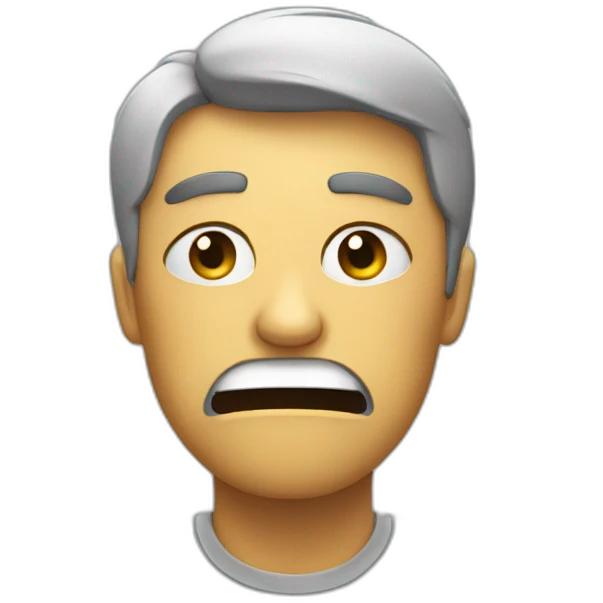 Person Annoyed by a sound emoji
