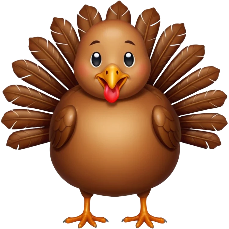 A turkey that’s crying out of happiness emoji