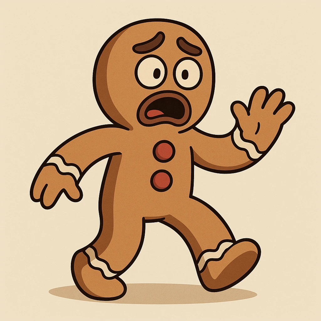 gingerbread man emoji