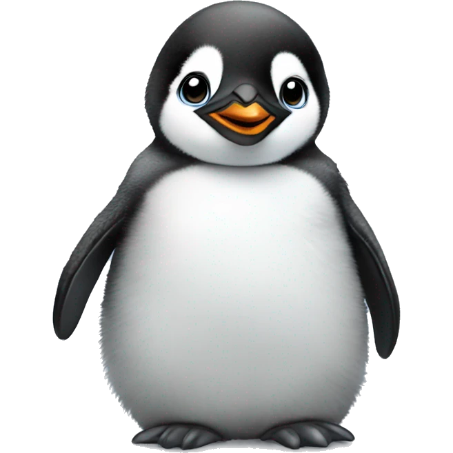 Realistic baby penguin  emoji