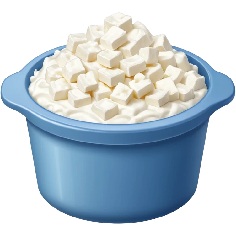 a pack of cottage cheese emoji