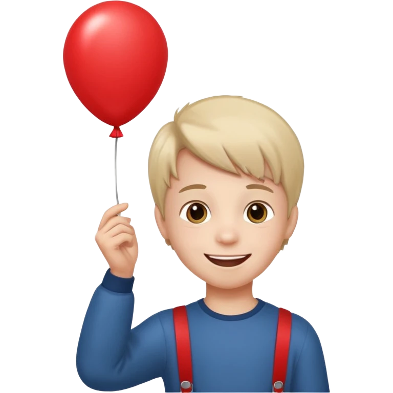 Balloon holder kid emoji