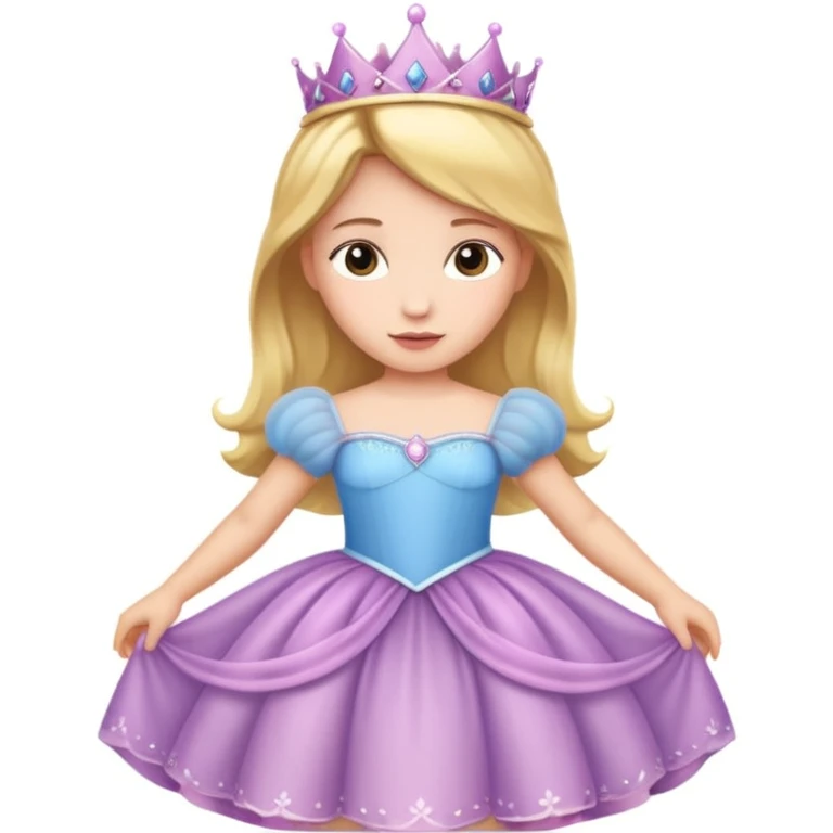 girls in a princess dress emoji