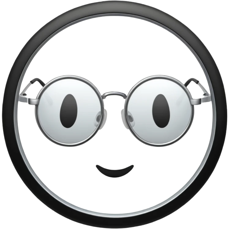 only circle glasses  emoji