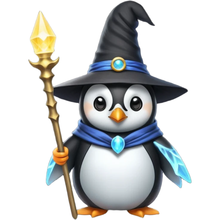 Penguin Wizard emoji