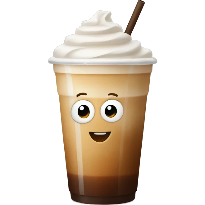 Iced latte emoji