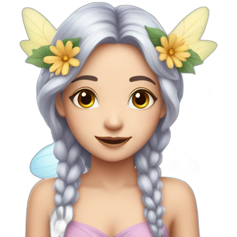 Flower fairy  emoji