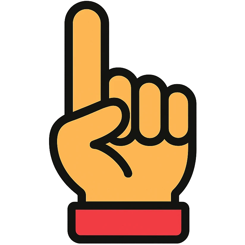 index finger emoji