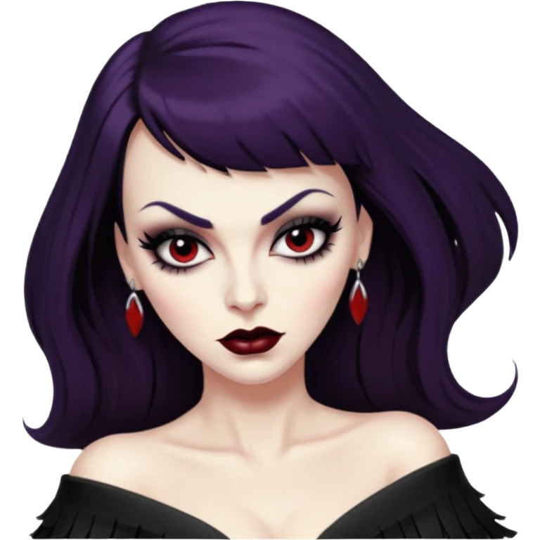 vampira sexy com franja emoji