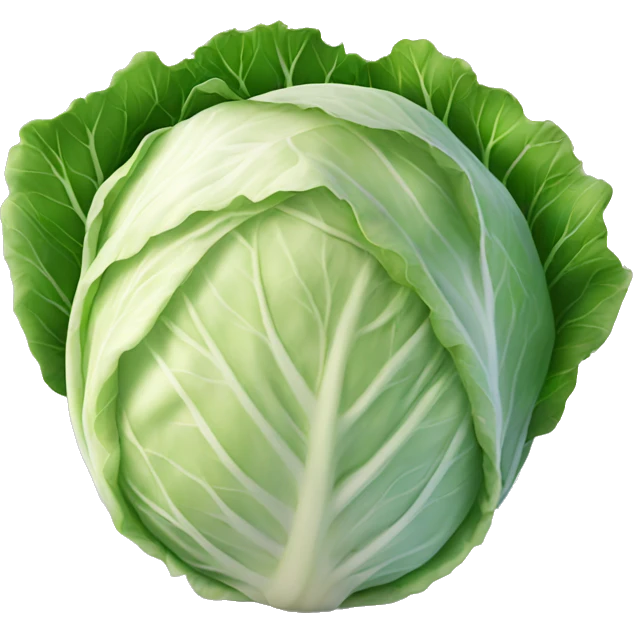 a white cabbage emoji