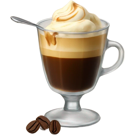 Espresso affogato emoji