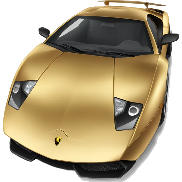 Golden Lamborghini hurrican  emoji