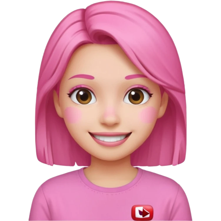 pink girly youtube emoji