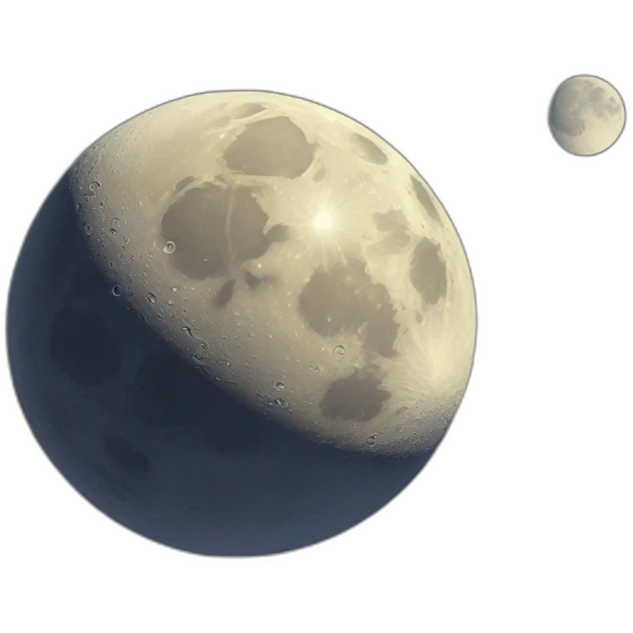 Moon with A emoji