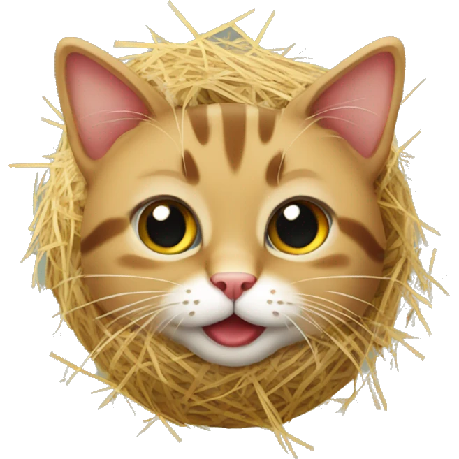 Cat whit christmas hay emoji