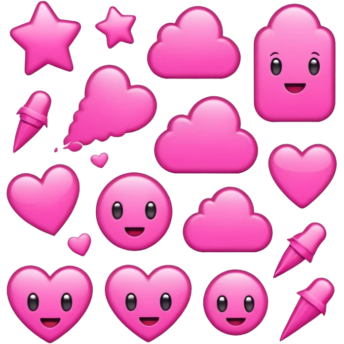 Cute Pink Stickers emoji