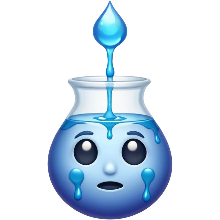 moon melting into sleepy potion drip emoji