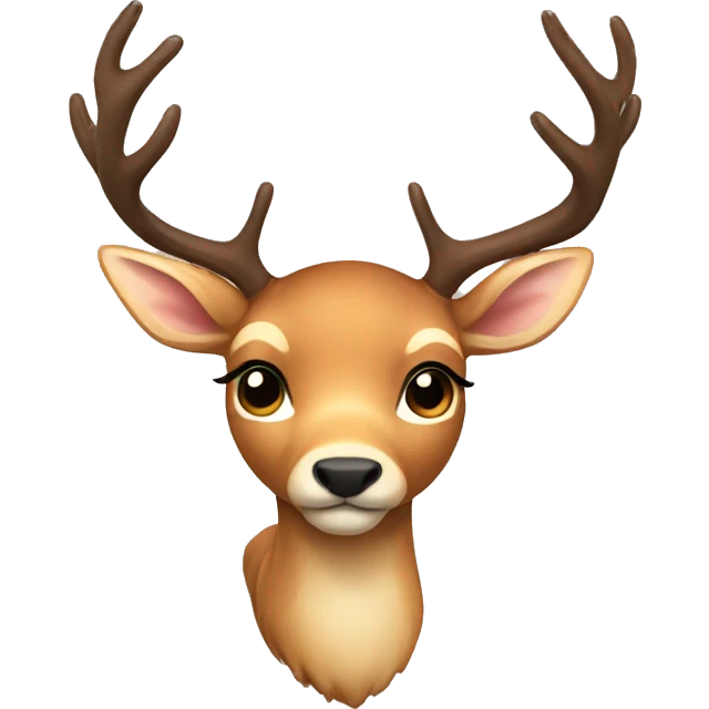 deer with bow emoji