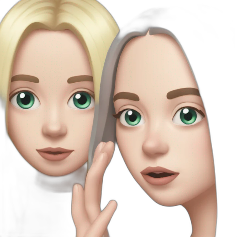Billie eilish and lana del rey bestie emoji