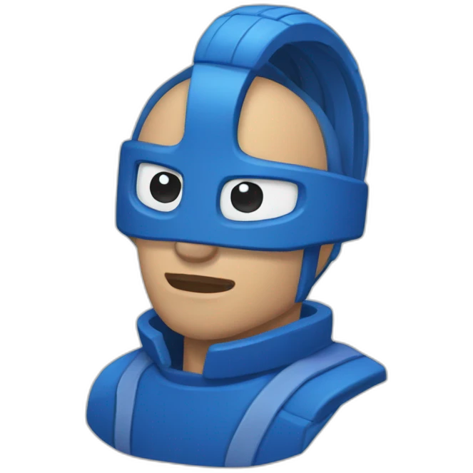 Calvo-montura-azul emoji