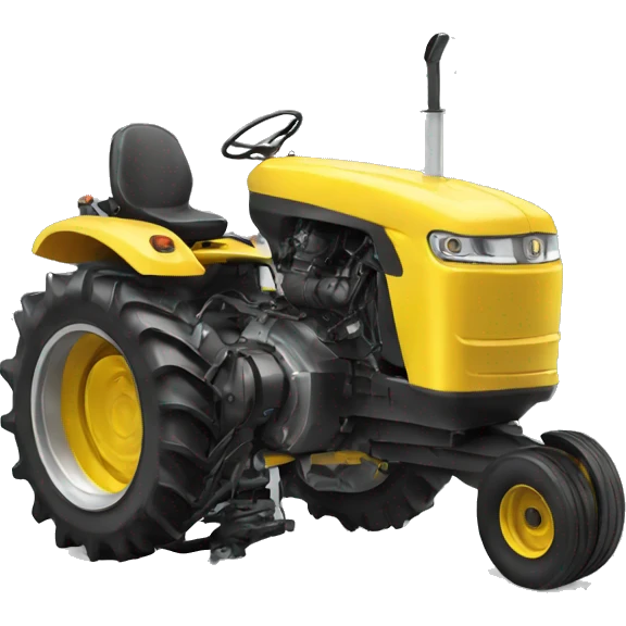 yellow tractor engine emoji
