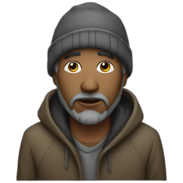 Homeless man emoji