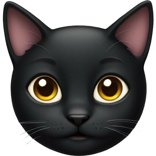 Cute black cat emoji