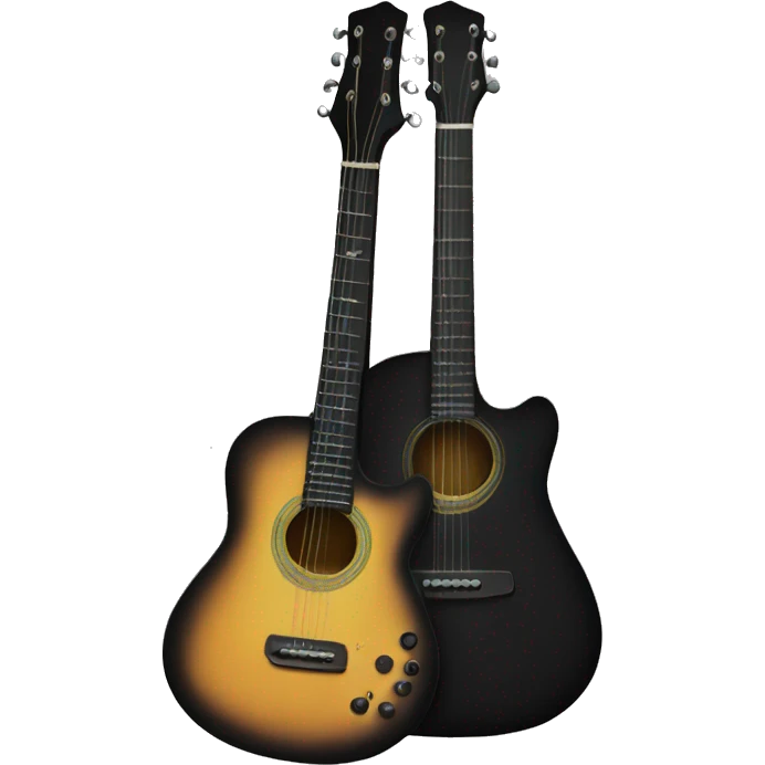 black guitar emoji