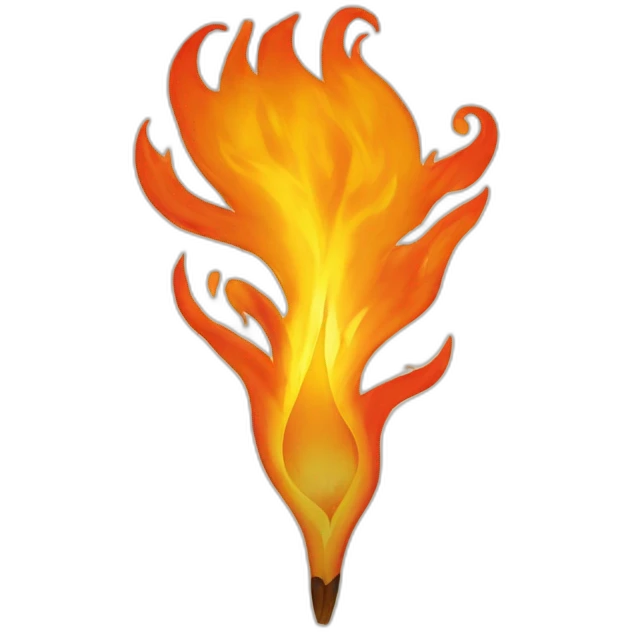 Cœur en flamme emoji