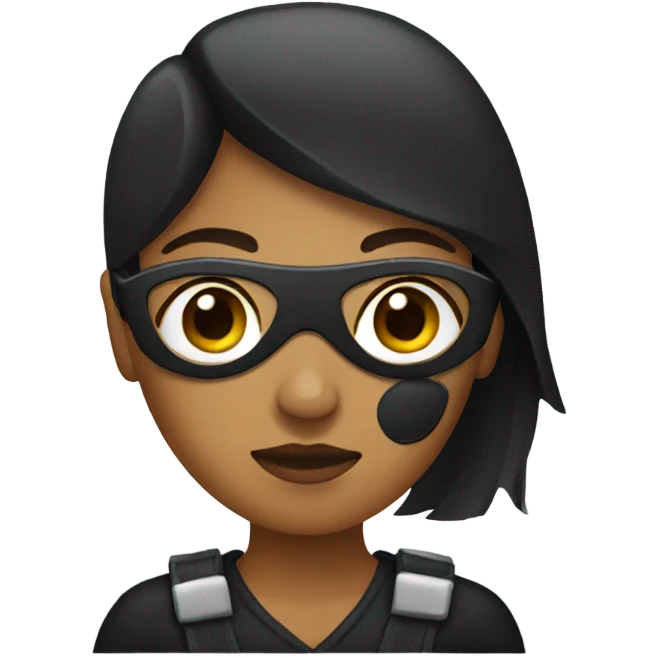 Women with eye patch  emoji