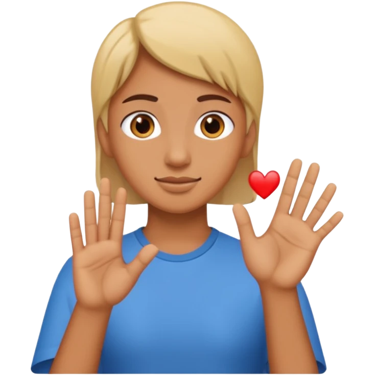 no me gusta alguien con señas de mano  emoji