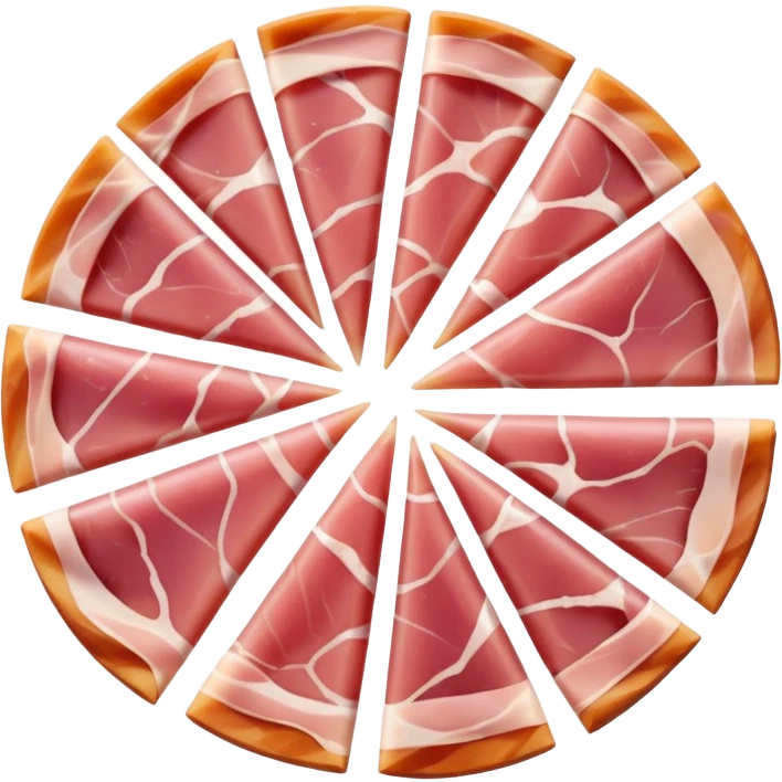 fette di prosciutto crudo affumicato (Parma Ham) emoji