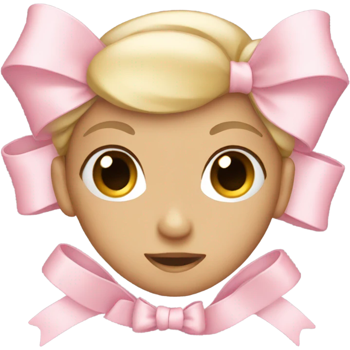 light pink bow  emoji